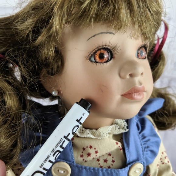 Linda Steele doll 1993‎ annabelle girl toddler brun - Picture 4 of 8